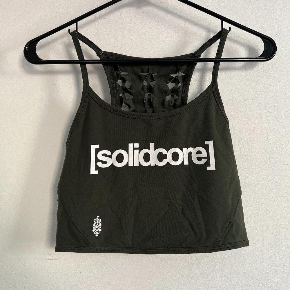 FP movement x [solidcore] Olive Green Sports Bra
